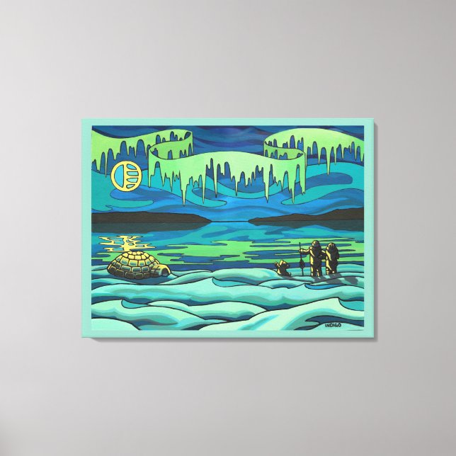 Inuit Kärlek Kanvastryck för inuit-färgning av ori (Framsida)