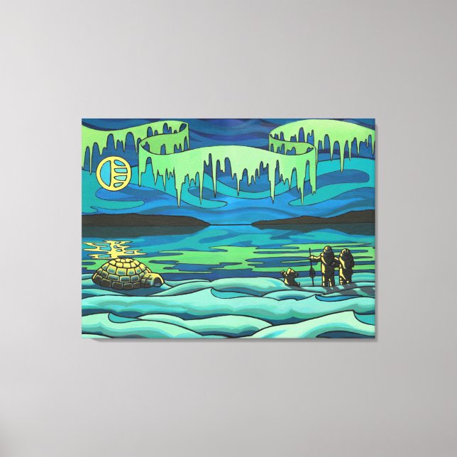 Inuit Kärlek Kanvastryck för inuit-färgning av ori (Framsida)