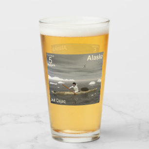 Inuit Kayak - Alaska Postage Glaskopp