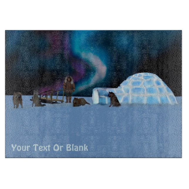 Inuit Man, Igloo och Hund Team (Framsidan)