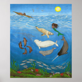 Inuit Myth Painting Print Poster