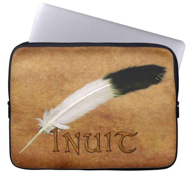 INUIT Native American Feather Laptop sleeve (Framsidan)
