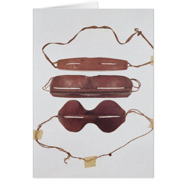 Inuitsol-/snö'exponeringsglas Hälsningskort (Framsidan)