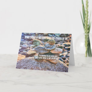 INUKSHUK IN STONE-gratulationskort Tack Kort
