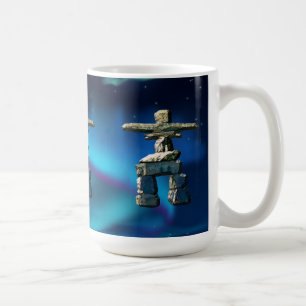 Inukshuk Native American Spirit Stones Kaffemugg