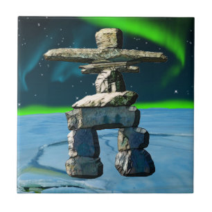 Inukshuk Native American Spirit Stones Kakelplatta