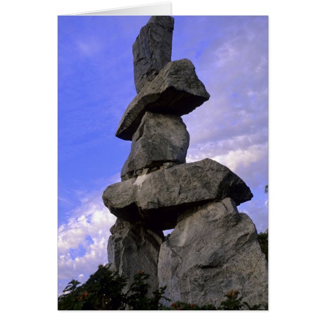 Inukshuk, nordvästra territorierna, Kanada Hälsningskort (Framsidan)