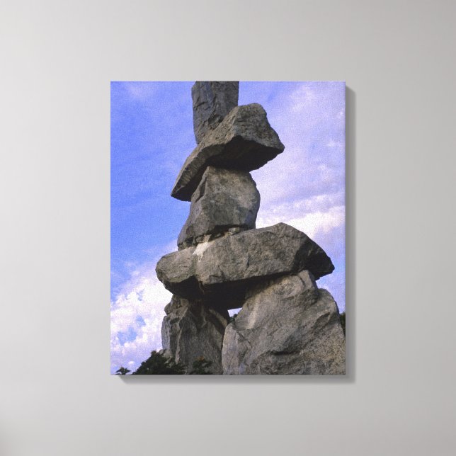 Inukshuk, Nordvästterritorierna, Kanada Canvastryck (Framsida)