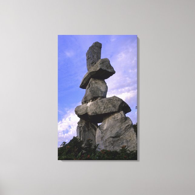 Inukshuk, Nordvästterritorierna, Kanada Canvastryck (Framsida)