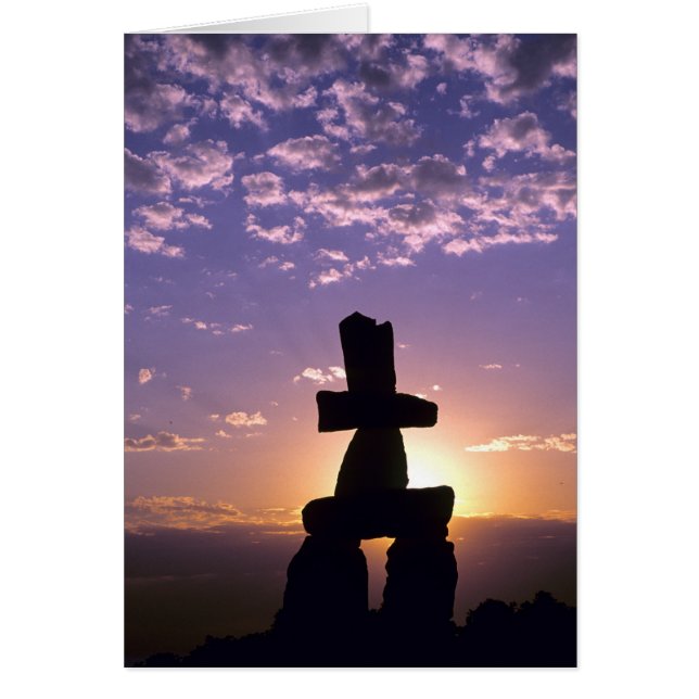 Inukshuk Northwest Territories, Kanada Hälsningskort (Framsidan)