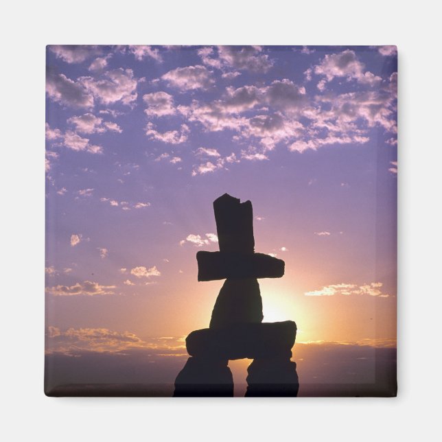 Inukshuk Northwest Territories, Kanada Magnet (Framsidan)