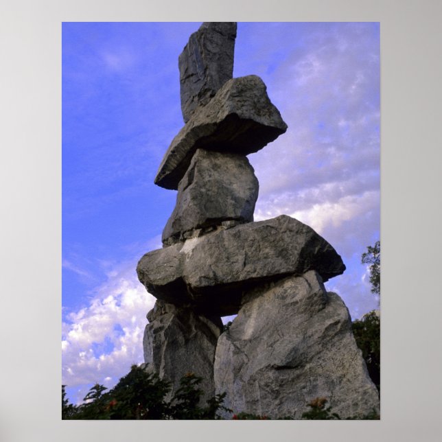 Inukshuk, Northwest Territories, Kanada Poster (Framsidan)