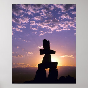 Inukshuk Northwest Territories, Kanada Poster