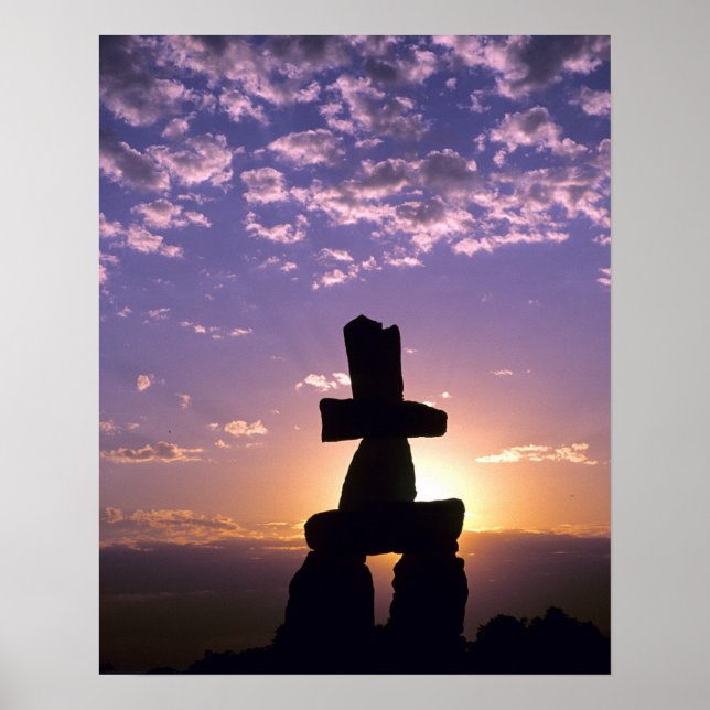 Inukshuk Northwest Territories, Kanada Poster (Framsidan)