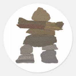 Inukshuk Runt Klistermärke