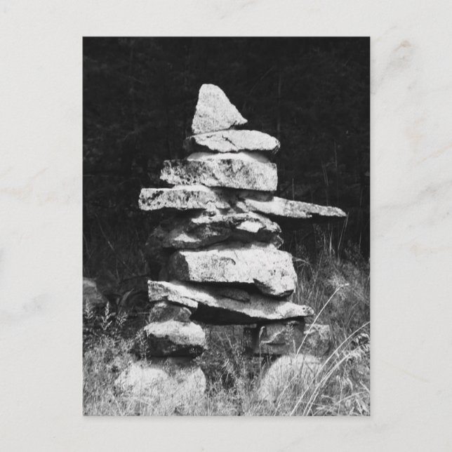 Inukshuk Stands Strong Vykort (Framsida)