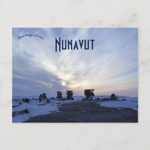 Inuksugait at Kugaaruk Nunavut Canada Vykort