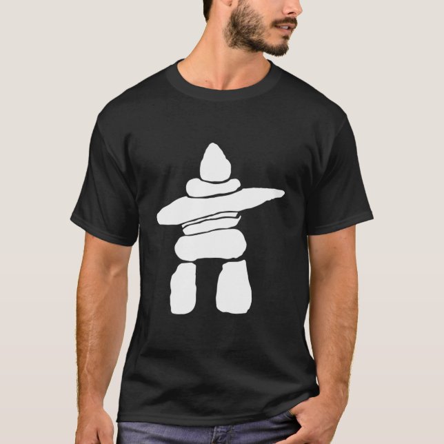 Inuksuk (Inukshuk) T Shirt (Framsida)