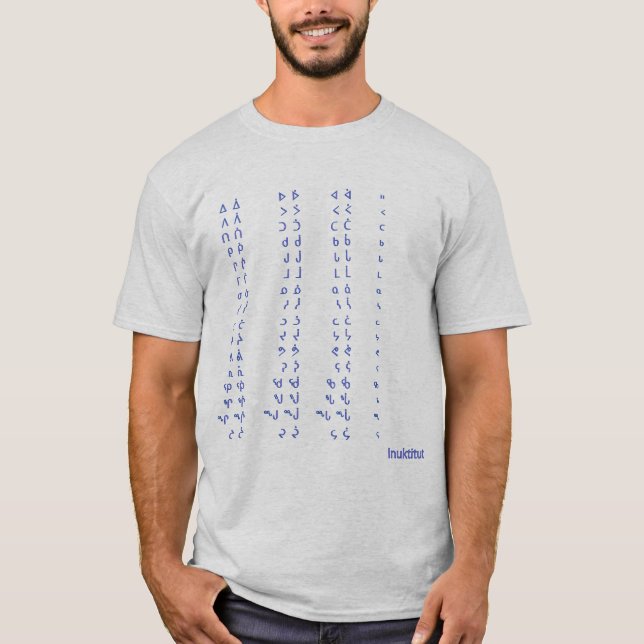 Inuktitut handstil tee shirt (Framsida)