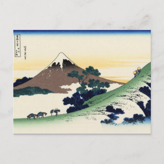 Inume Pass, Kōshū? (från Hokusai) Vykort