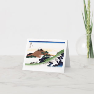 Inume Pass Koshu Hokusai Japansk fin konst Kort