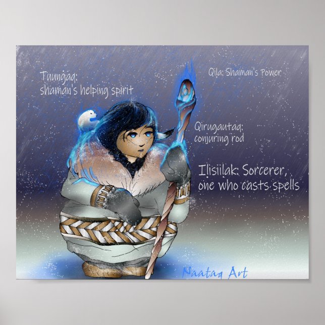Inupiaq Sorcerer w/ Vocab Poster (Framsidan)