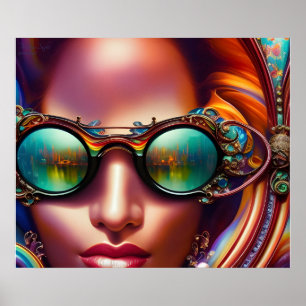 Inuti AI Fantasy Digital Art Print Vision Poster