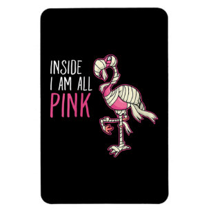 Inuti är jag All Rosa Flamingo Funny Flamingo Magnet