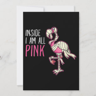 Inuti är jag All Rosa Flamingo   Funny Flamingo Spara Datumet