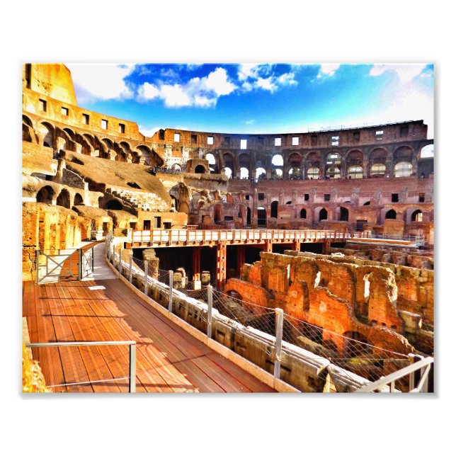 Inuti Colosseum Fototryck (Framsidan)