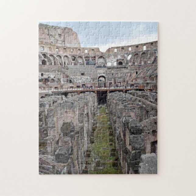 Inuti Colosseum - Rom - 11 x 14 - 252 pcs Pussel (Vertikal)