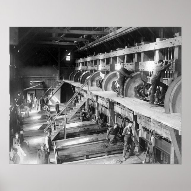 Inuti Deadwood Terra Guld Frimärke Mill Poster (Framsidan)