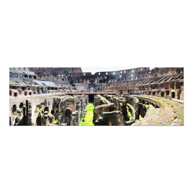 Inuti den romerska kolosseum Panoramic Fototryck (Framsidan)