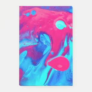 Inuti en lava-lampa post-it block