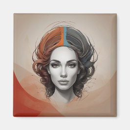 inuti en levande flicka magnet