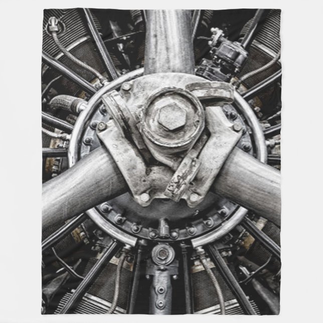 Inuti en propeller fleecefilt (Framsidan)