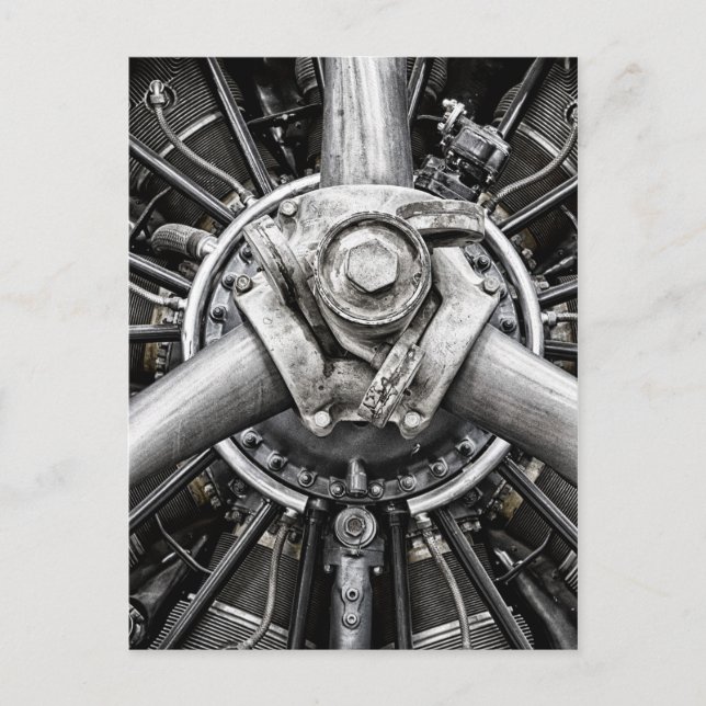 Inuti en propeller vykort (Framsida)