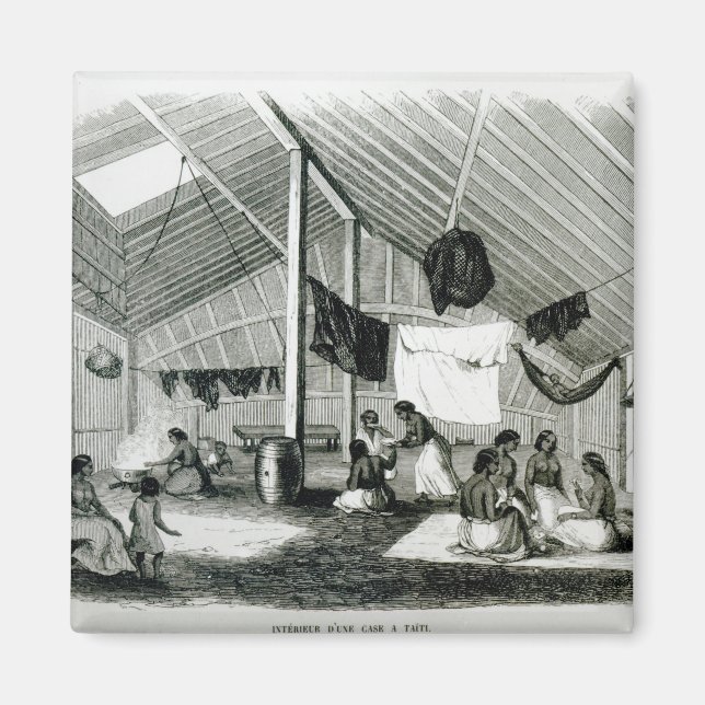 Inuti en Tahitan Hut Magnet (Framsidan)