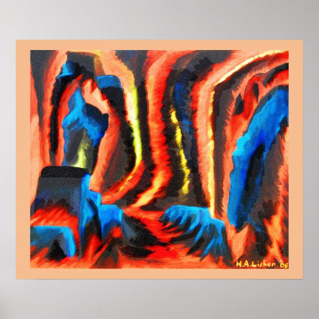 Inuti en vulkan poster (Framsidan)