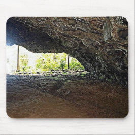 Inuti ett grottfoto på en musmatta