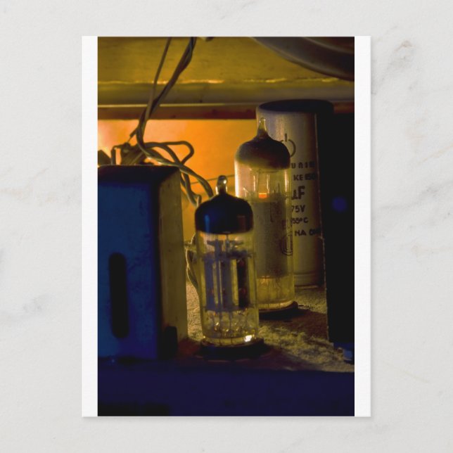 inuti gammal radio vykort (Framsida)