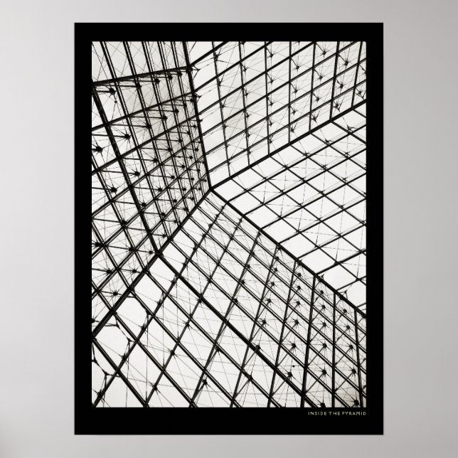 Inuti Louvres pyramid - poster (Framsidan)