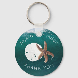Inuti Nyckelringen Wave Beach Wedding Favor Nyckelring