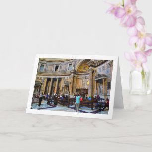 Inuti Pantheon, Rom, Italien Kort