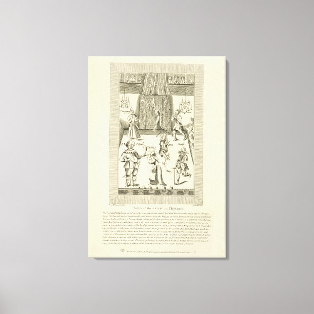 Inuti Red Bull Playhouse, frontispiece to Canvastryck (Framsida)