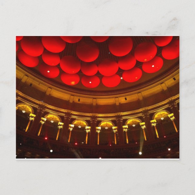 Inuti Royalet Albert Hall Vykort (Framsida)