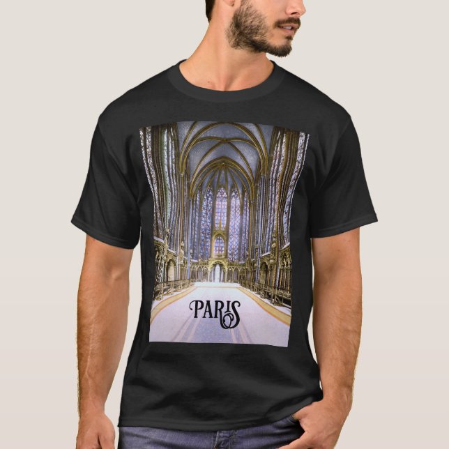 Inuti Sainte-Chapelle i Paris (1900) T Shirt (Framsida)