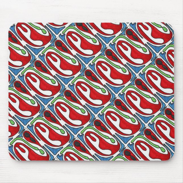 Inuti-ut-glödgad bild Abstract Design Mousepad Musmatta (Framsidan)