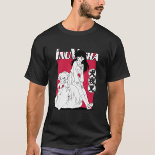 Inuyasha Kagome Sitta på Inuyasha T Shirt