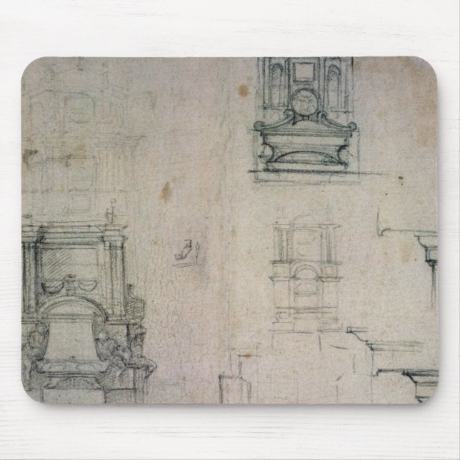 Inv. 1859 6-25-545. R. Planlägger för gravar Musmatta (Framsidan)